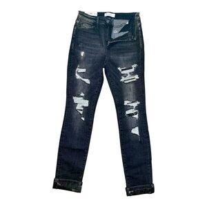 Vervet Blue Haylie High Rise Skinny Jeans Size 28 Color Black